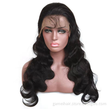 silk top hd transparent swiss bob with bangs 10a hd glueless silk top water wave small front lace human hair wigs